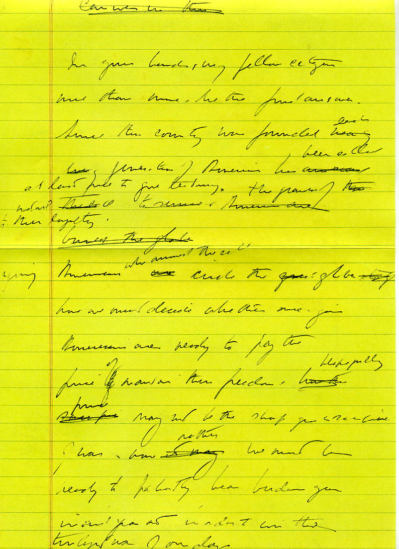 JFK Inaug Notes